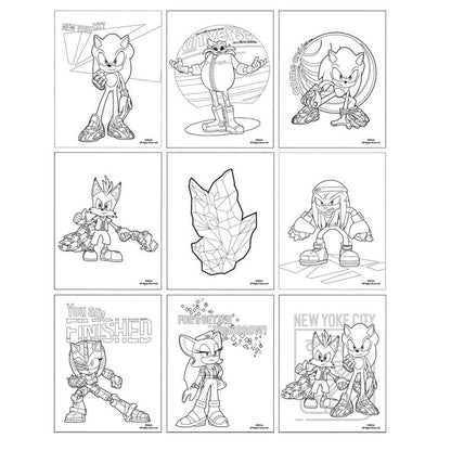 Imagen de Set Papeleria Coloreable Sonic Prime parte de nuestra colección en Espadas y más, sitio oficial.