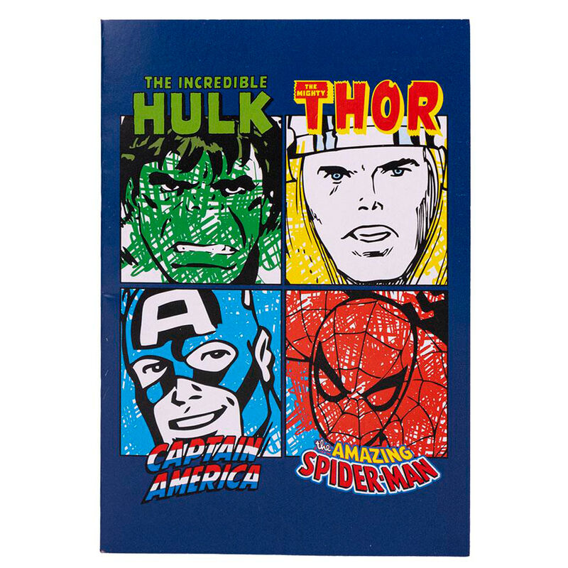 Imagen 4 de Set Papeleria Coloreable Vengadores Avengers Marvel