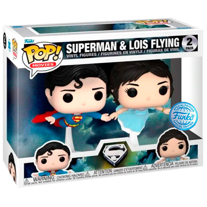Imagen de Blister 2 Figuras Pop Dc Comics Superman & Lois Flying Exclusive parte de nuestra colección en Espadas y más, sitio oficial.