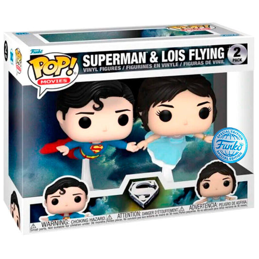 Imagen 1 de Blister 2 Figuras Pop Dc Comics Superman & Lois Flying Exclusive