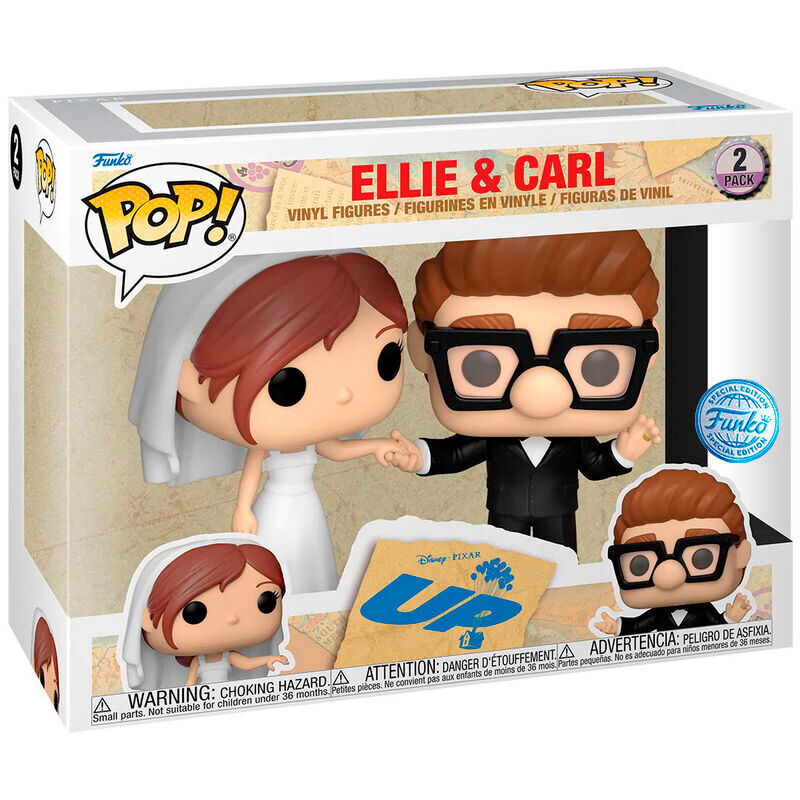 Imagen 1 de Blister 2 Figuras Pop Disney Up Ellie & Carl Exclusive