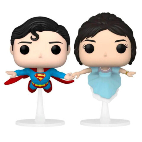 Imagen 2 de Blister 2 Figuras Pop Dc Comics Superman & Lois Flying Exclusive