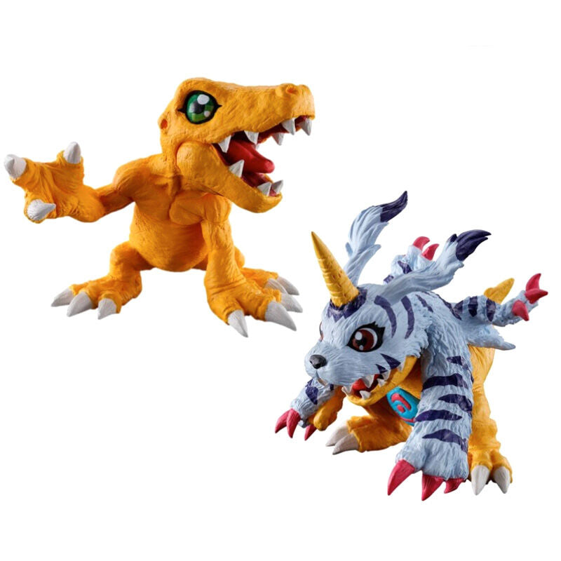 Imagen 1 de Set 2 Figuras Ichibansho Agumon & Gabumon Digimon Ultimate Evolution 4,5Cm