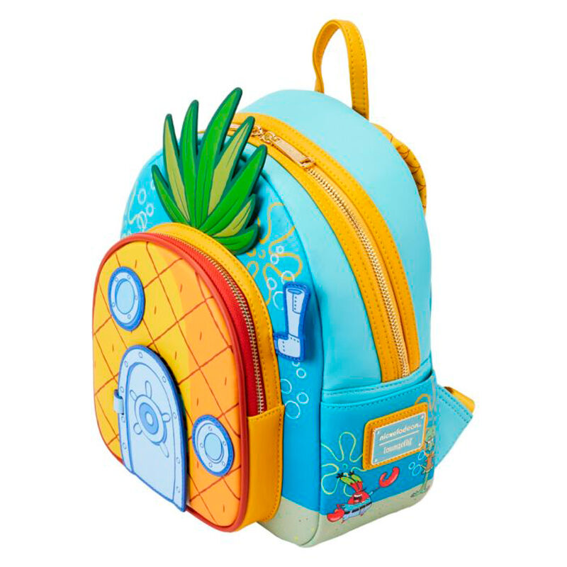 Imagen 3 - Mochila Casa De La Piña Bob Esponja Loungefly 26Cm