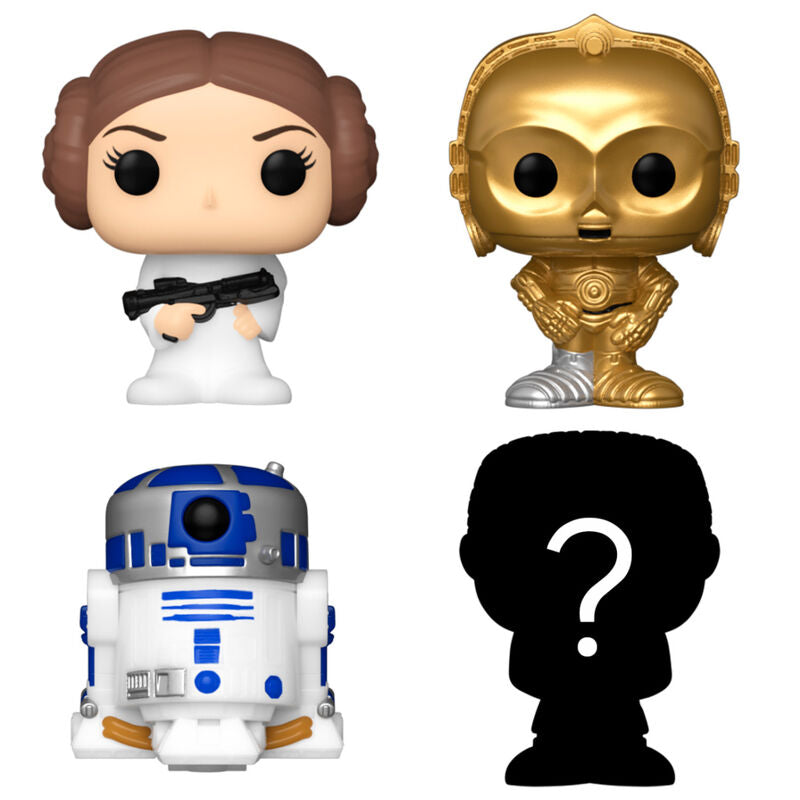 Imagen 2 de Blister 4 Figuras Bitty Pop Star Wars Leia