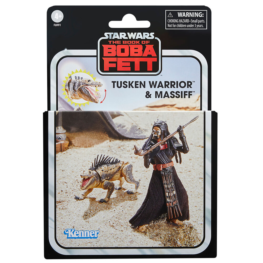 Imagen 3 - Figuras Tusken Warrior & Massiff El Libro De Boba Fett Star Wars 9,5Cm