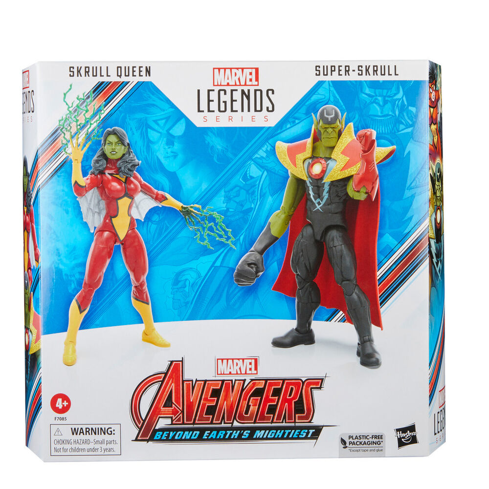 Imagen 2 de Figuras Skrull Queen & Super Skrull Beyond Earth Mightiest Los Vengadores Avengers Marvel 15Cm