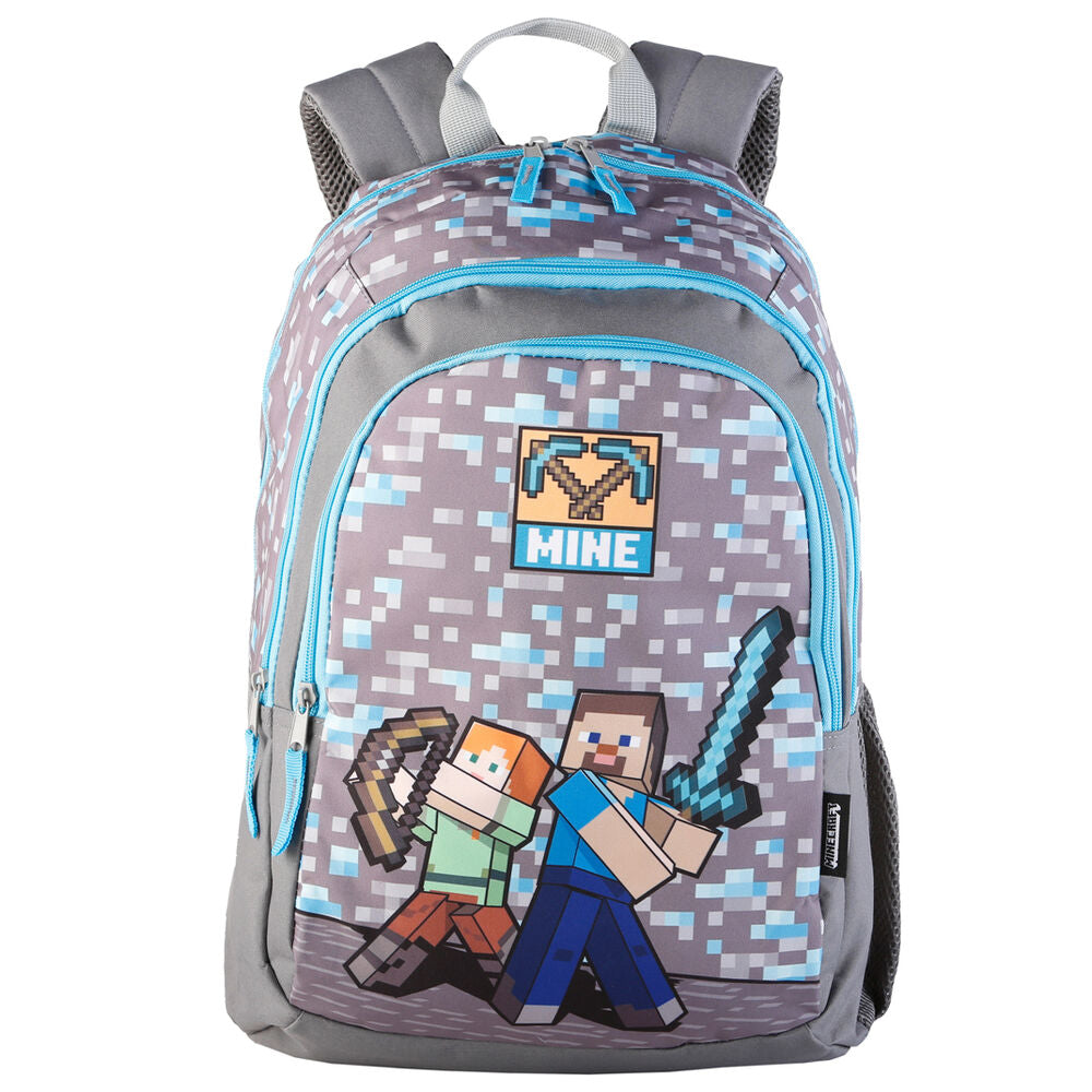 Imagen 1 de Mochila Mine Minecraft 44Cm Adaptable