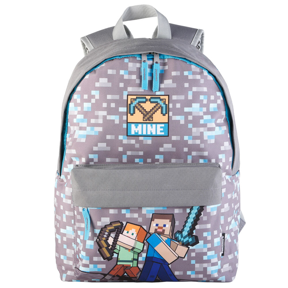 Imagen 6 de Mochila Mine Minecraft 42Cm Adaptable