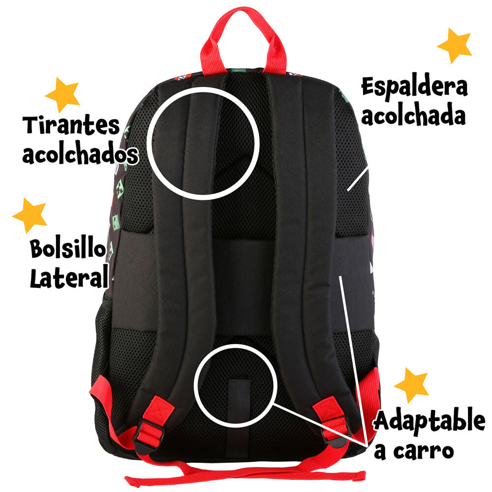 Imagen 5 de Mochila Tnt Minecraft 44Cm Adaptable