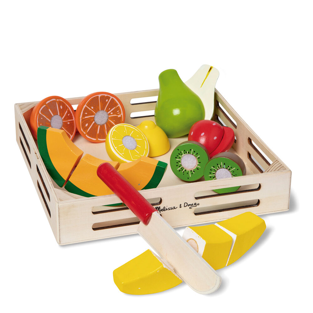 Imagen 1 de Set Frutas Para Cortar Madera 17Pzs