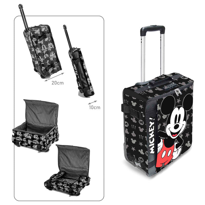 Imagen 2 - Maleta Trolley Surprise Mickey Disney Plegable 55Cm