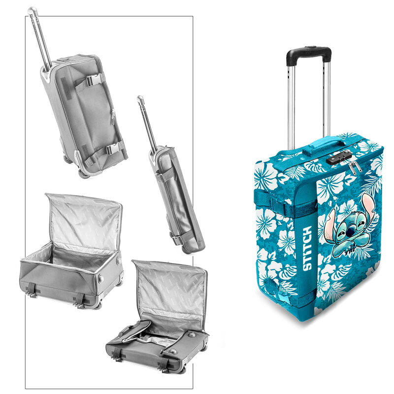 Imagen 2 - Maleta Trolley Aloha Stitch Disney Plegable 55Cm