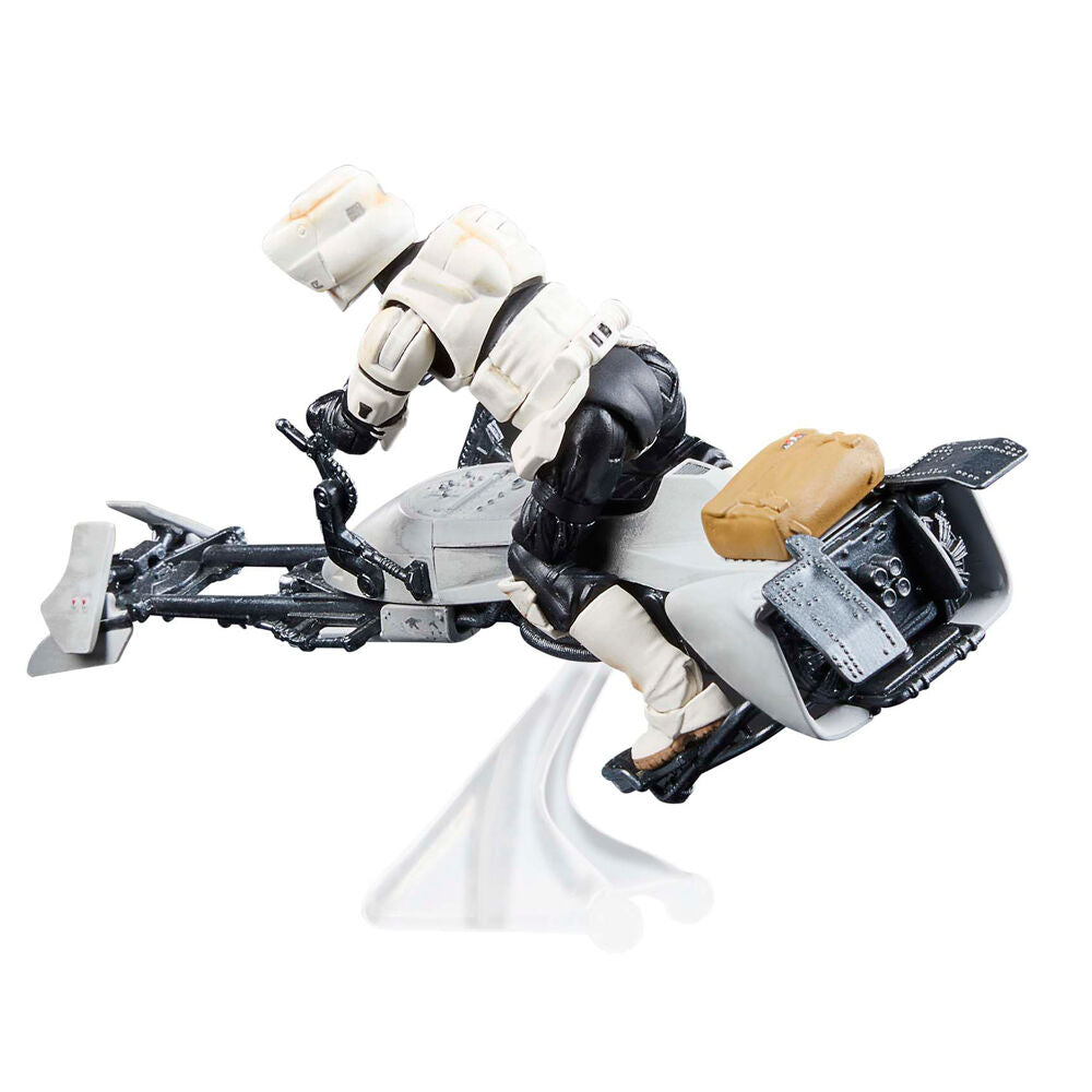 Imagen 3 de Figura Speeder Bike Scout Trooper & Grogu The Mandalorian Star Wars 9Cm