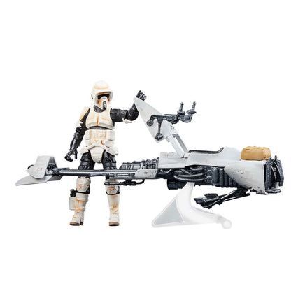 Imagen 1 de Figura Speeder Bike Scout Trooper & Grogu The Mandalorian Star Wars 9Cm