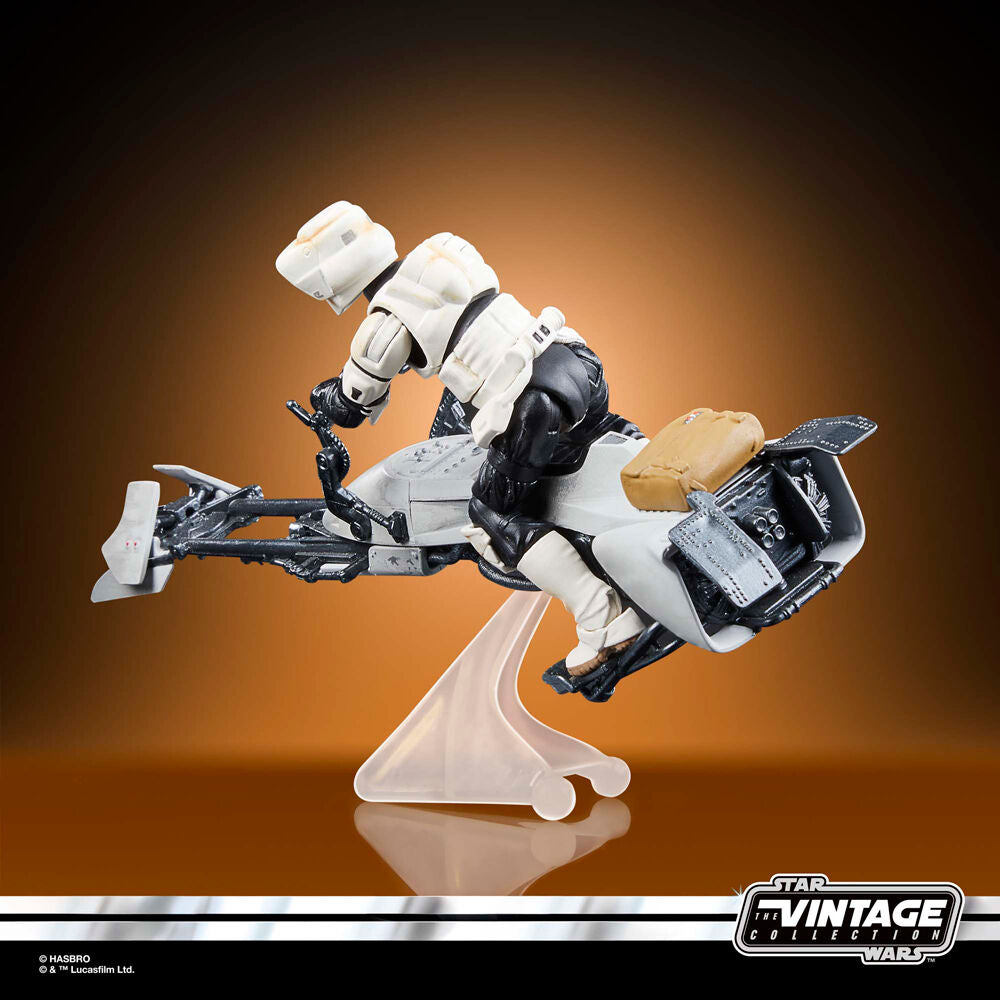 Imagen 13 de Figura Speeder Bike Scout Trooper & Grogu The Mandalorian Star Wars 9Cm