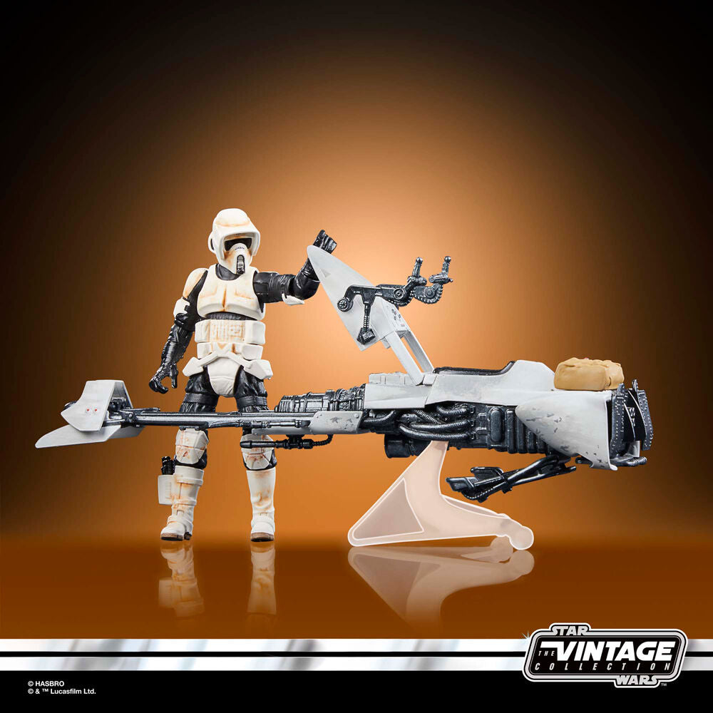 Imagen 14 de Figura Speeder Bike Scout Trooper & Grogu The Mandalorian Star Wars 9Cm