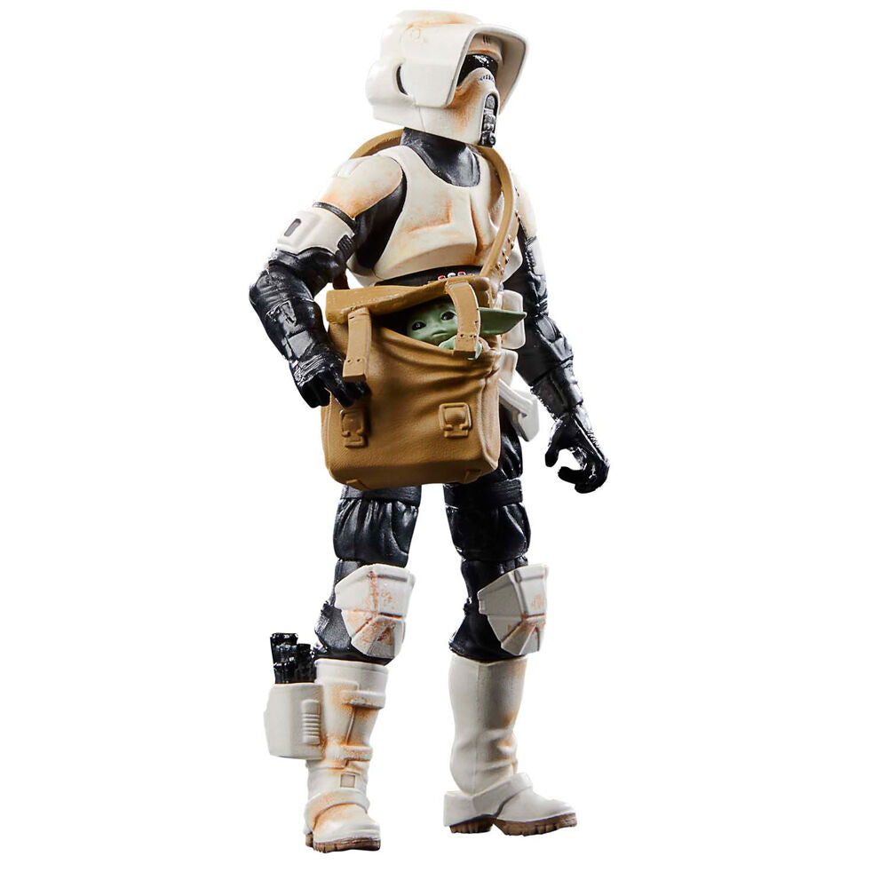 Imagen 6 de Figura Speeder Bike Scout Trooper & Grogu The Mandalorian Star Wars 9Cm