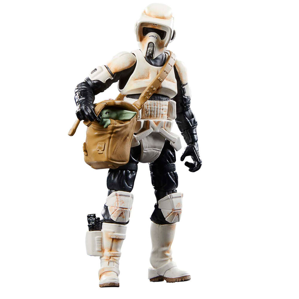 Imagen 5 de Figura Speeder Bike Scout Trooper & Grogu The Mandalorian Star Wars 9Cm