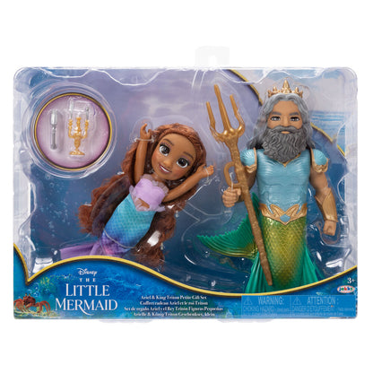 Imagen 1 de Muñeca Ariel + Triton La Sirenita Disney 15Cm