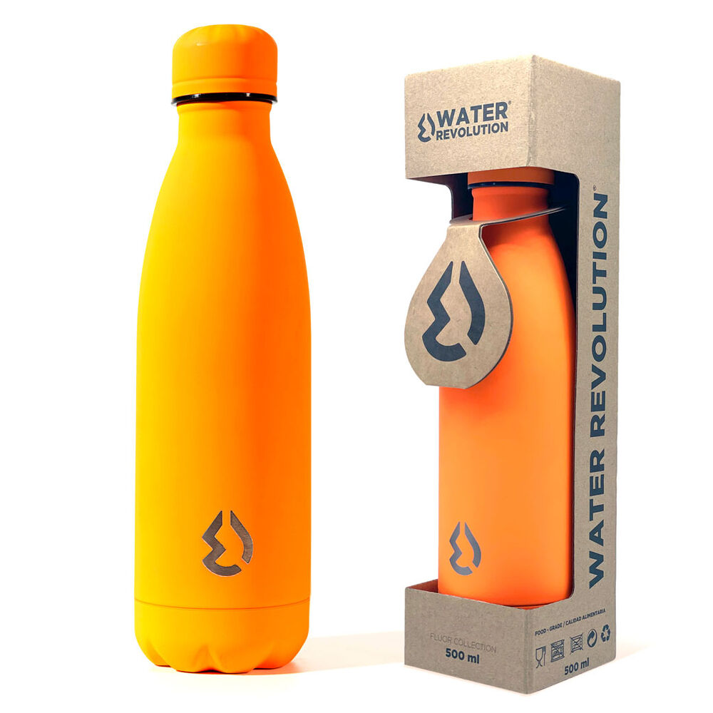 Imagen de Botella Naranja Fluor Water Revolution 500Ml parte de nuestra colección en Espadas y más, sitio oficial.