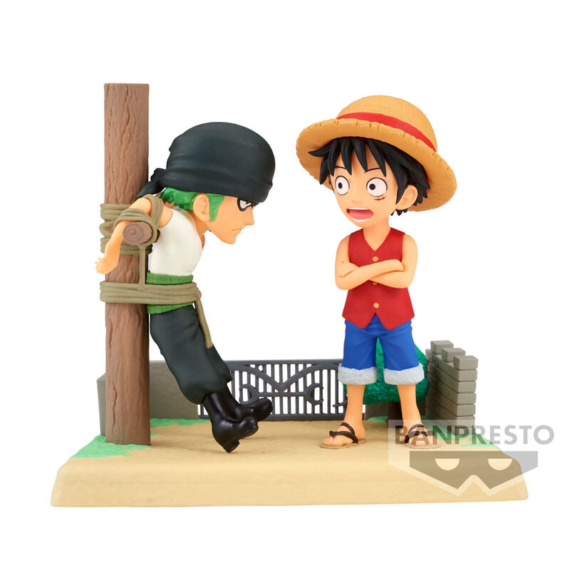 Imagen 1 de Figura Monkey D Luffy & Roronoa Zoro Log Stories One Piece 7Cm