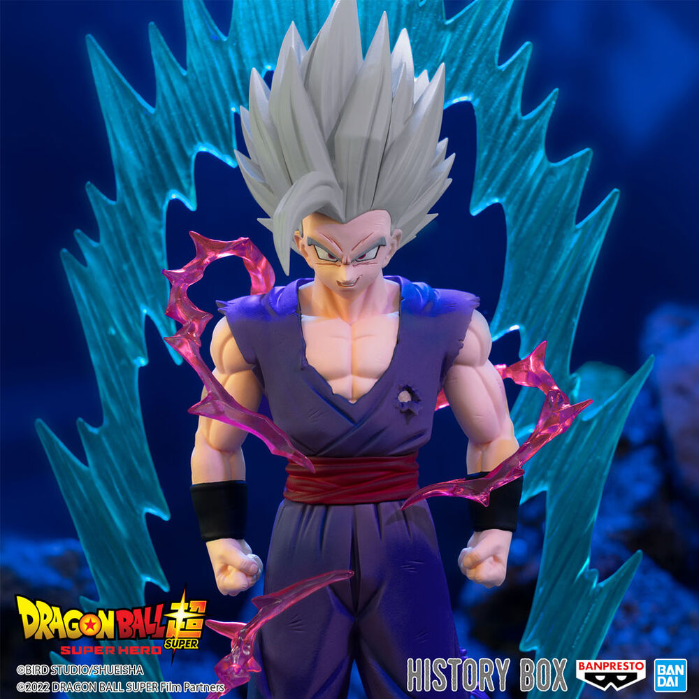 Imagen 7 de Figura Gohan Beast History Box Super Hero Dragon Ball Super 12Cm