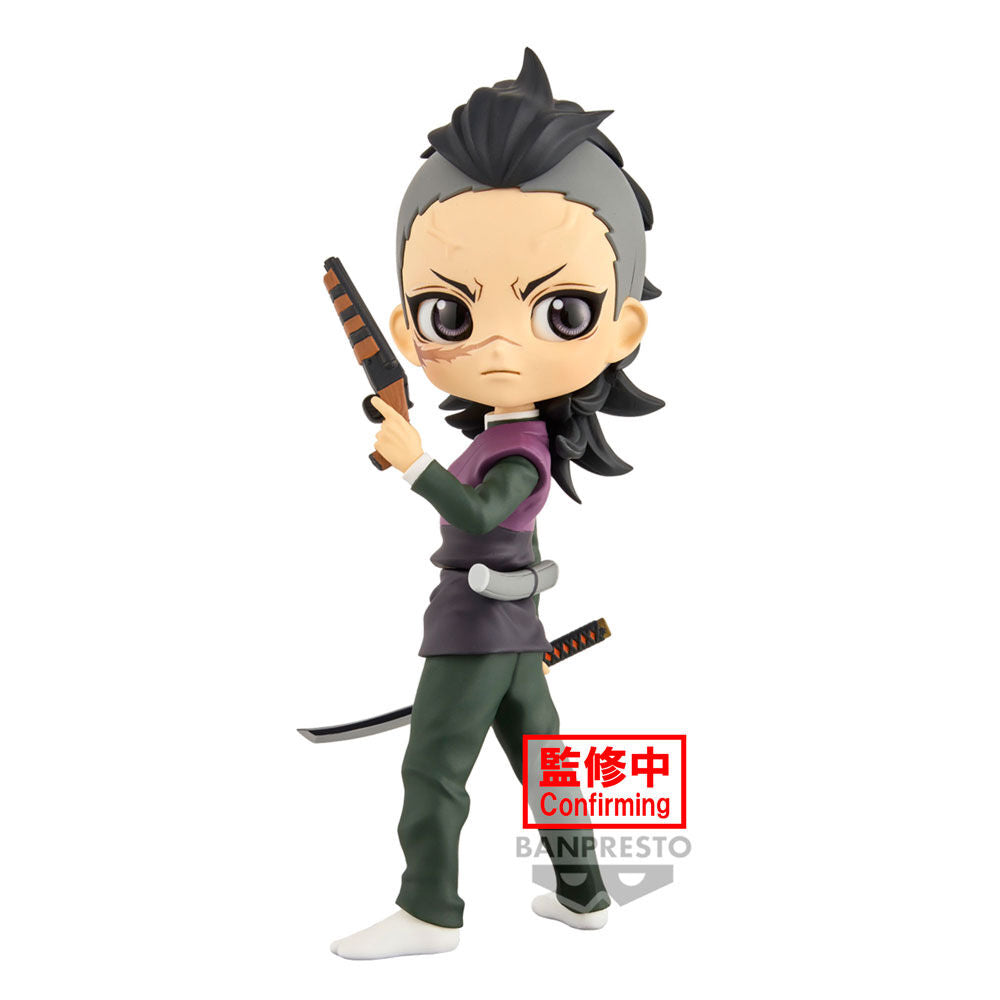 Imagen 2 de Figura Genya Shinazugawa Demon Slayer Kimetsu No Yaiba Q Posket 14Cm