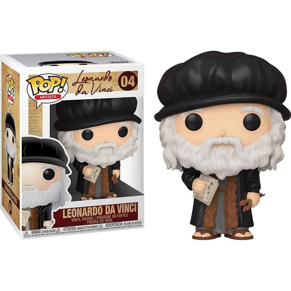 Imagen de Figura Pop Leonardo Davinci parte de nuestra colección en Espadas y más, sitio oficial.