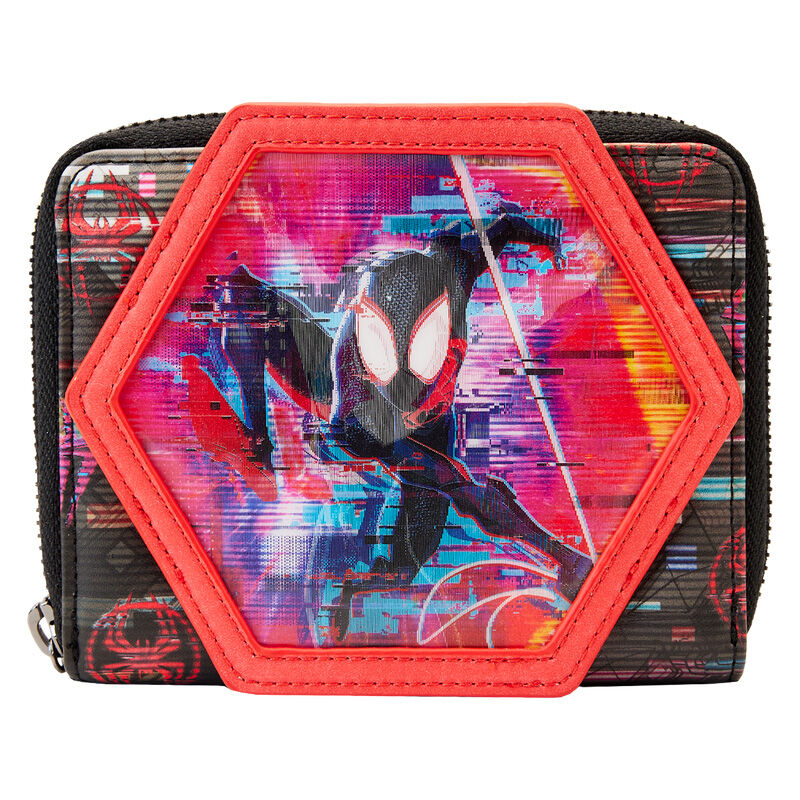 Imagen 1 de Cartera Lenticular Cruzando El Multiverso Spiderman Marvel Loungefly