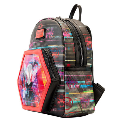 Imagen 3 de Mochila Lenticular Cruzando El Multiverso Spiderman Marvel Loungefly 27Cm