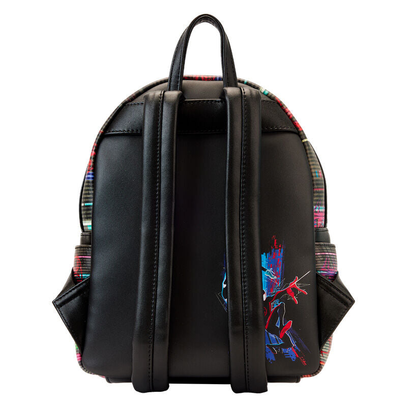 Imagen de Mochila Lenticular Cruzando El Multiverso Spiderman Marvel Loungefly 27Cm parte de nuestra colección en Espadas y más, sitio oficial.