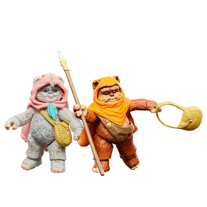 Imagen 7 de Figuras Wicket W Warrick & Kneesaa Ewoks Star Wars 9Cm