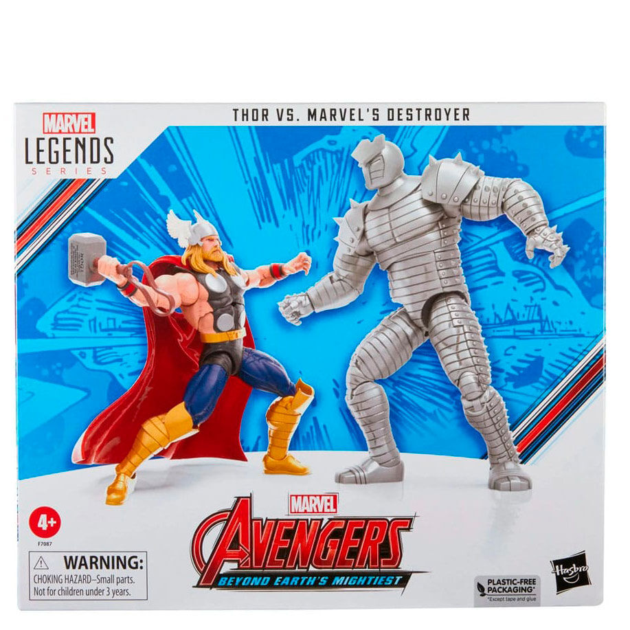 Imagen 3 de Figura Thor Vs Destructor Legends Series Marvel