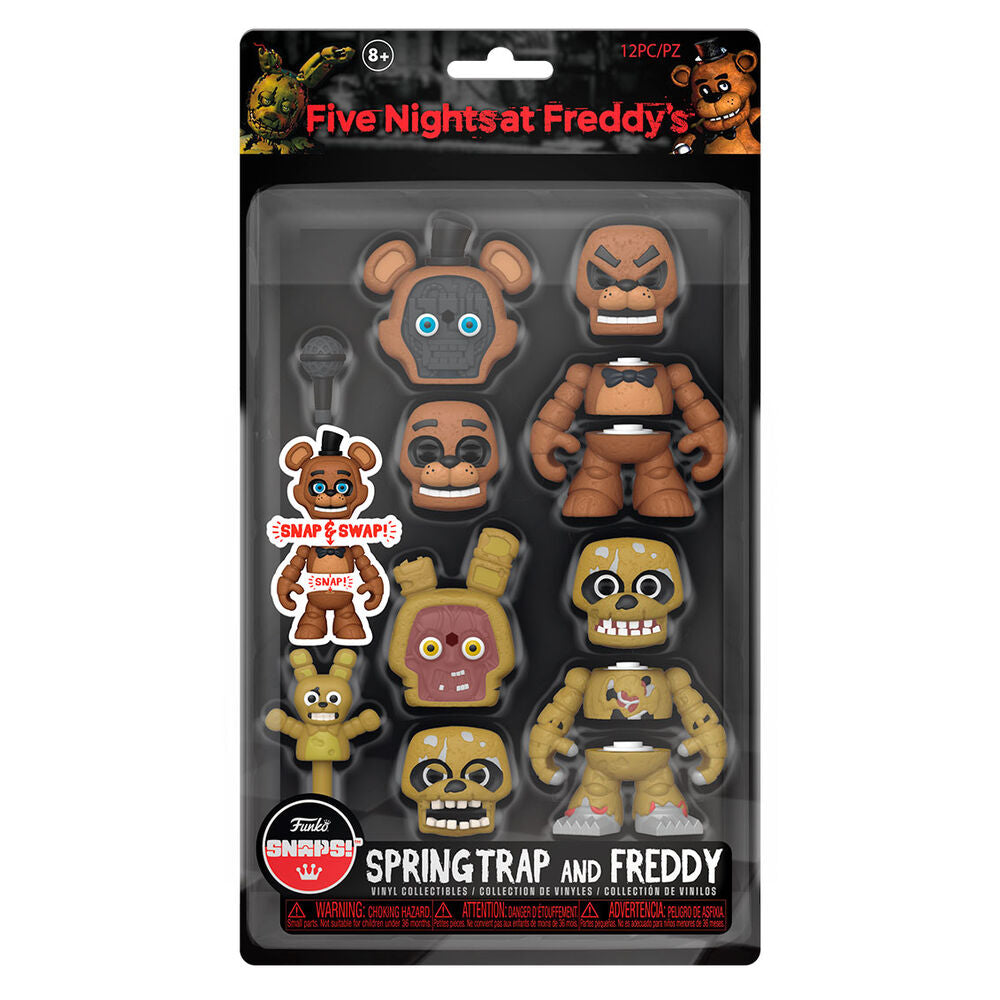 Imagen 1 de Blister 2 Figuras Snaps! Five Nights At Freddys Springtrap And Freddy