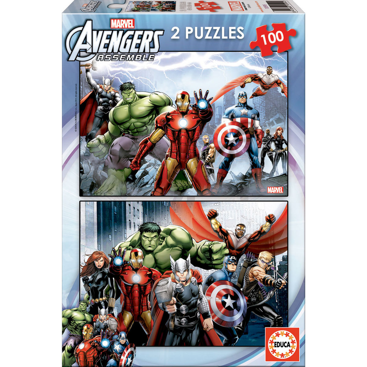Imagen 1 de Puzzles Vengadores Avengers Marvel 2X100pzs