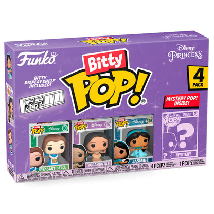 Imagen 1 de Blister 4 Figuras Bitty Pop Disney Princesas Bella