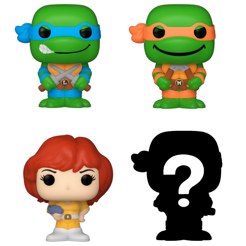 Imagen 2 de Blister 4 Figuras Bitty Pop Tortugas Ninja Leonardo