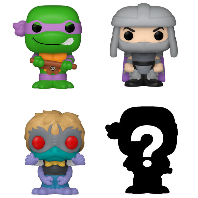 Imagen 2 de Blister 4 Figuras Bitty Pop Tortugas Ninja Donatello