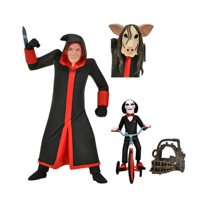 Imagen 1 - Figuras Jigsaw Killer & Billy The Puppet Tricycle Saw Toony Terrors 15Cm