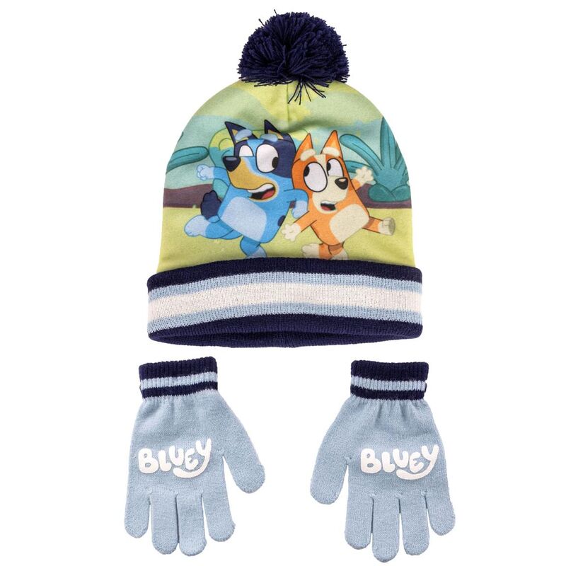 Imagen 1 - Conjunto Infantil Gorro Guantes Bluey