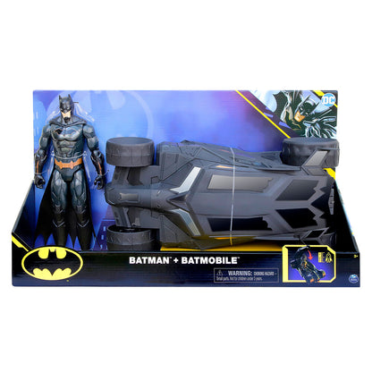 Imagen 2 de Figura Batman + Batmovil Dc Comics 30Cm