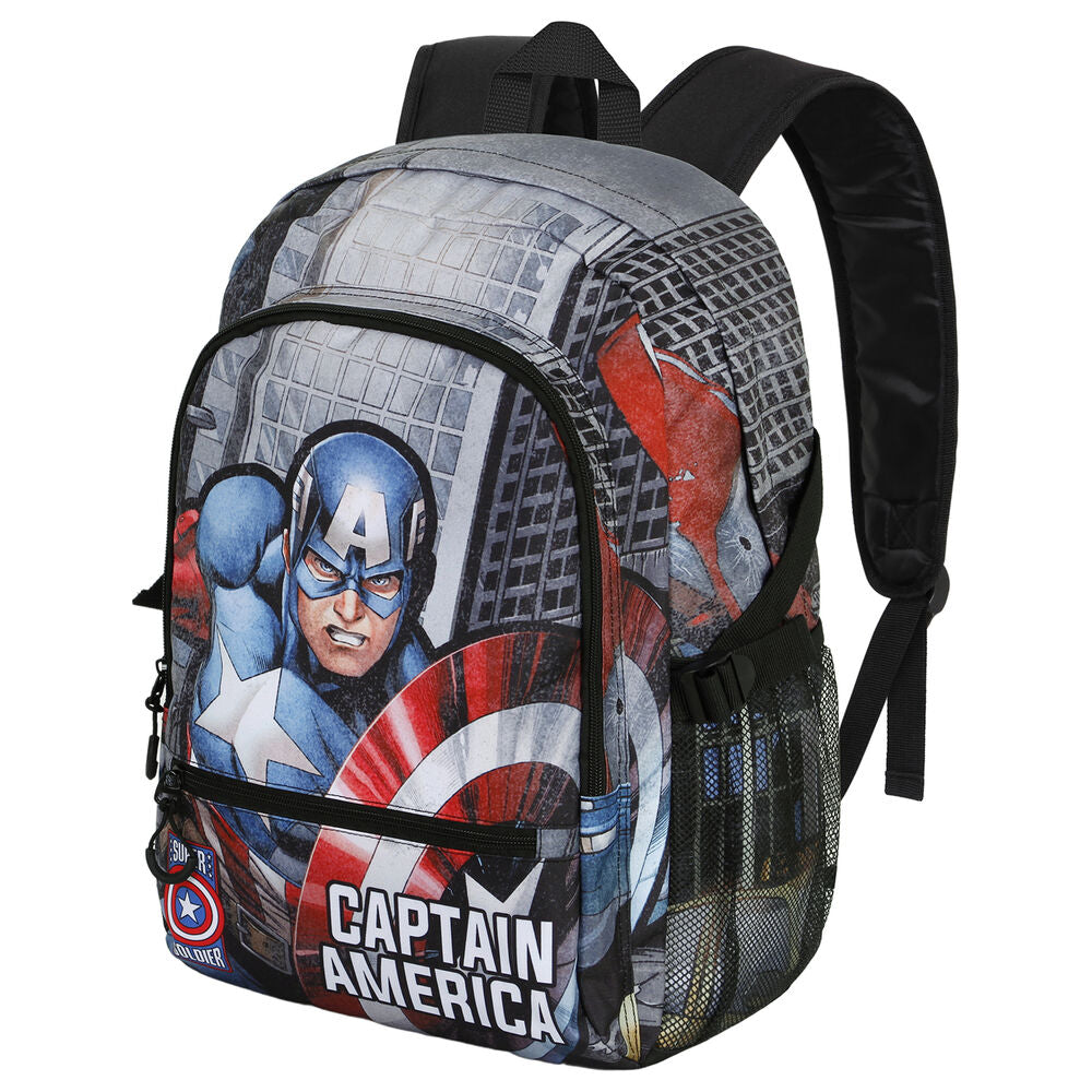 Imagen 4 de Mochila Defender Capitan America Marvel 44Cm