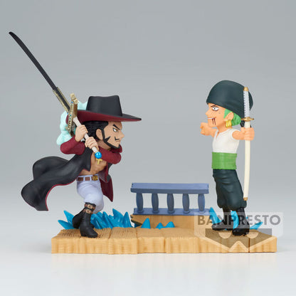 Imagen de Figura Roronoa Zoro Vs Dracule Mihawk Log Stories One Piece 7Cm parte de nuestra colección en Espadas y más, sitio oficial.