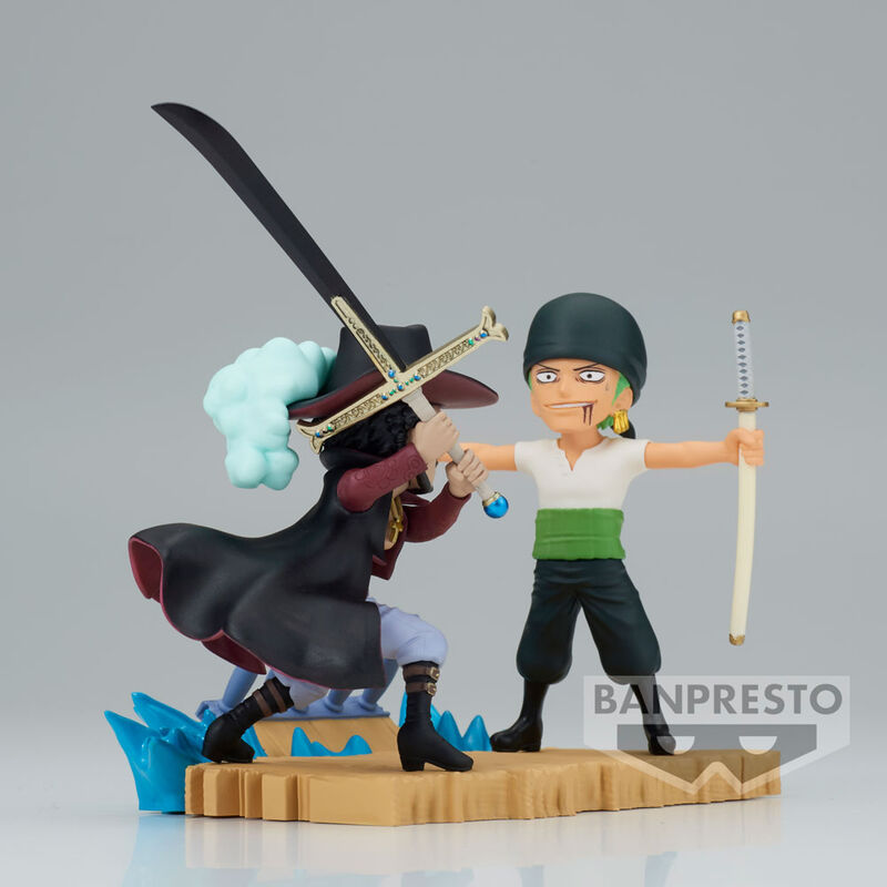 Imagen 3 de Figura Roronoa Zoro Vs Dracule Mihawk Log Stories One Piece 7Cm