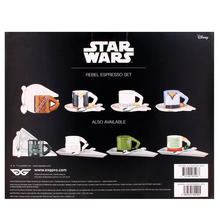Imagen 5 de Set Tazas Espresso Rebel Star Wars