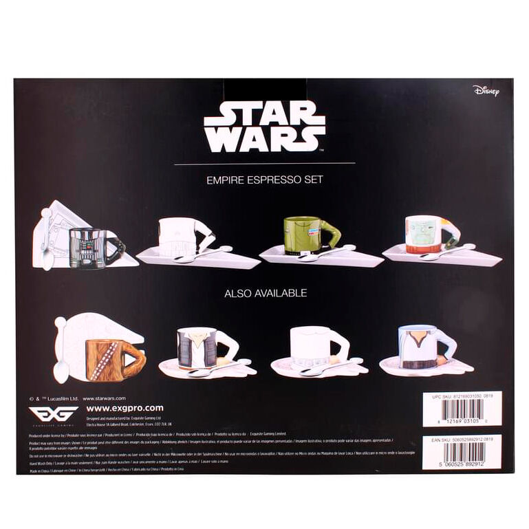 Imagen de Set Tazas Espresso Empire Star Wars parte de nuestra colección en Espadas y más, sitio oficial.