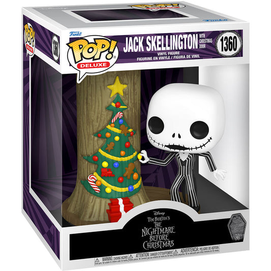 Imagen 1 de Figura Pop Disney Deluxe Pesadilla Antes De Navidad 30Th Anniversary Jack Skellington With Christmas Door