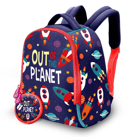 Imagen de Mochila + Monedero Out Planet Neopreno 25Cm parte de nuestra colección en Espadas y más, sitio oficial.