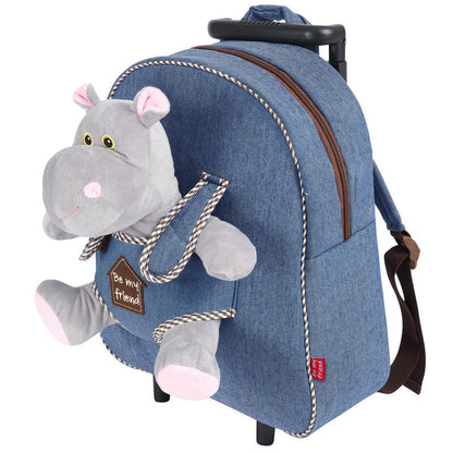 Imagen 2 - Trolley + Peluche Hipopotamo Holly 38Cm